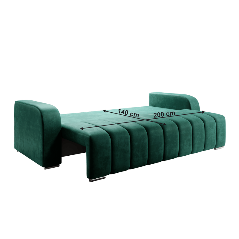 Casa si Gradina - Mobilier - Canapele si coltare - Canapele - Canapea extensibila, culoare smarald, PORIMA - Infinity.ro