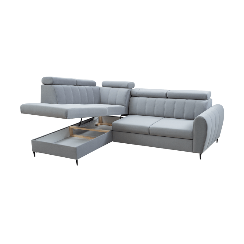 Casa si Gradina - Mobilier - Canapele si coltare - Canapele - Canapea extensibila, gri deschis, stanga, KORIO L - Infinity.ro