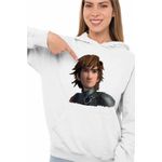 Fashion, accesorii si bijuterii - Femei - Imbracaminte femei - Hanorace femei - Hanorac Femei Hiccup Viking Dragon Rider How to train your dragon, alb, marime 2XL - Infinity.ro