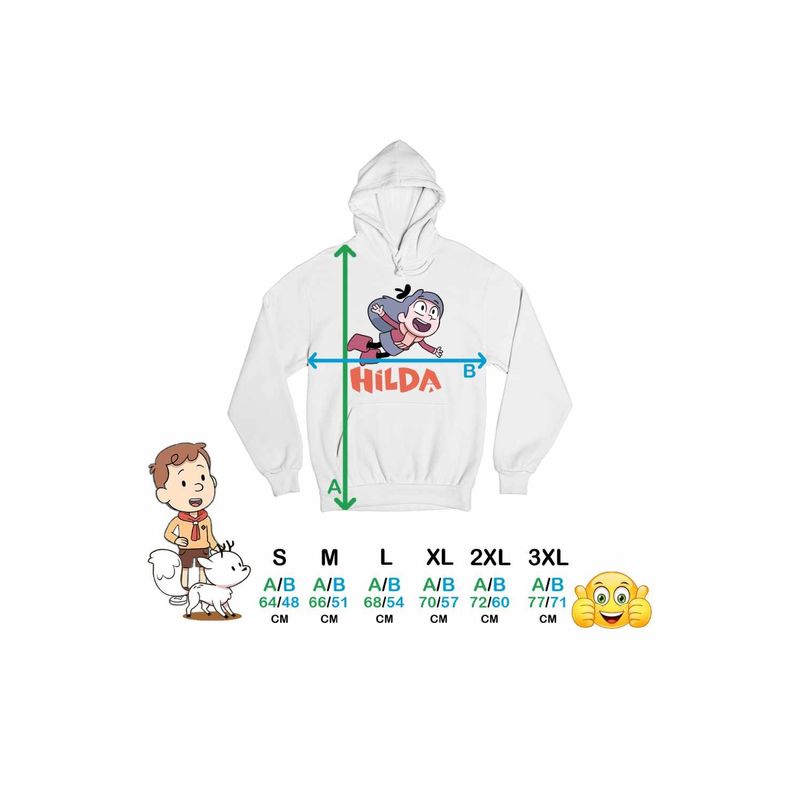 Fashion, accesorii si bijuterii - Femei - Imbracaminte femei - Hanorace femei - Hanorac Femei Hilda Aventuri Desene Animate, alb, marime 2XL - Infinity.ro