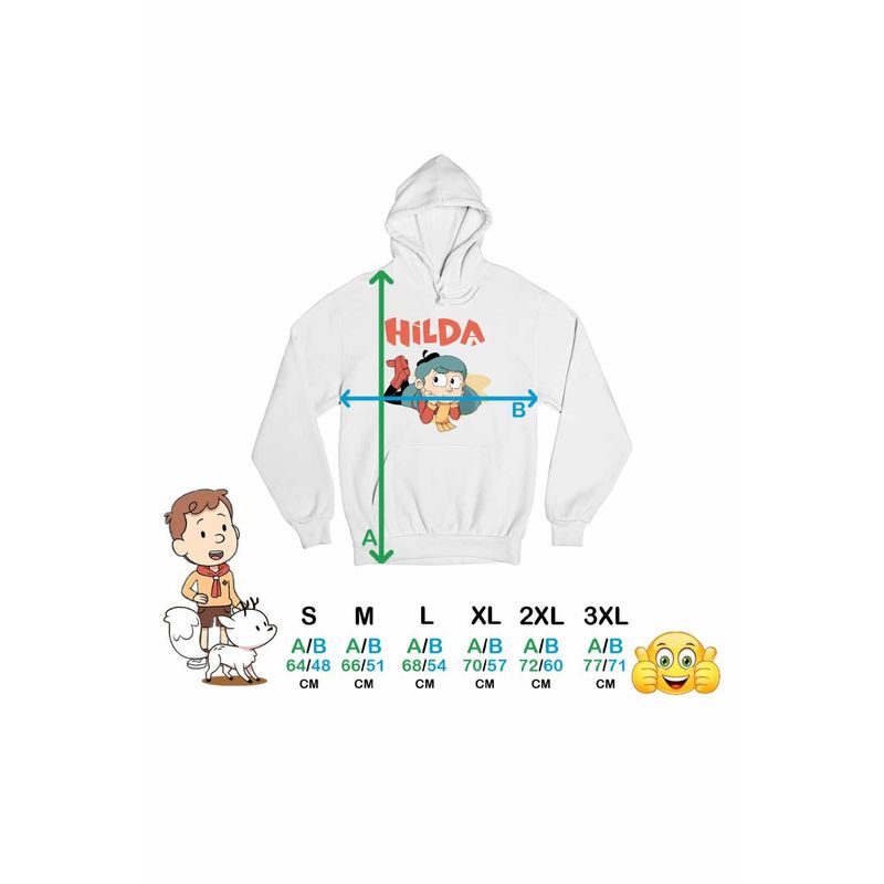 Fashion, accesorii si bijuterii - Femei - Imbracaminte femei - Hanorace femei - Hanorac Femei Hilda Copilarie Netflix, alb, marime 2XL - Infinity.ro