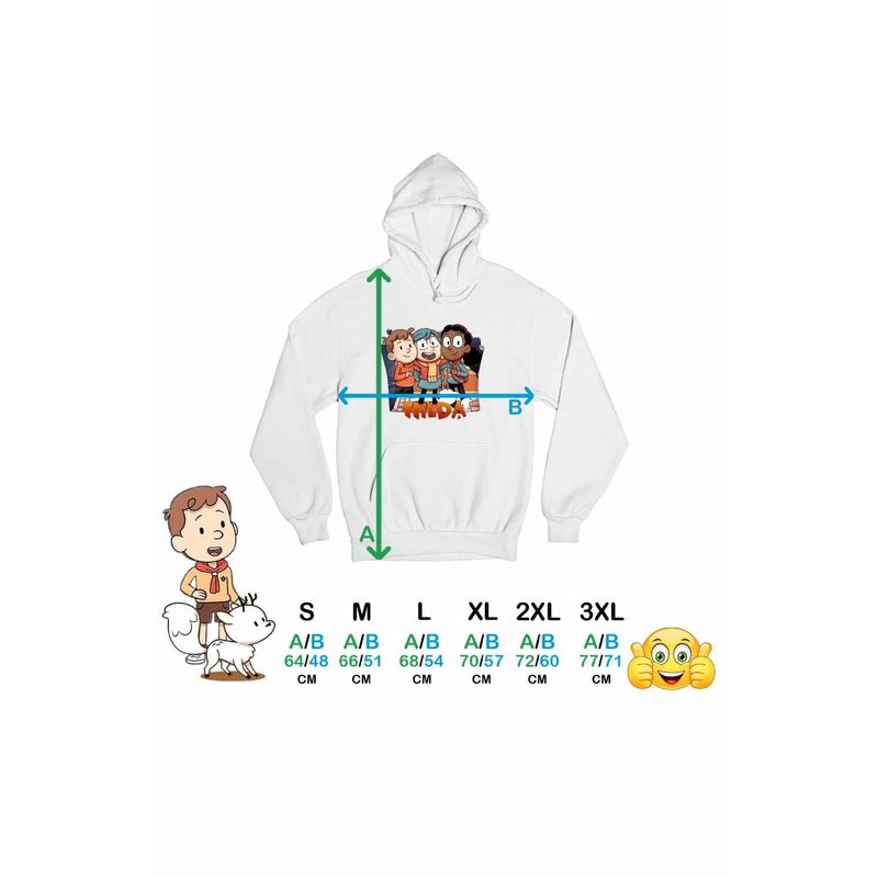 Fashion, accesorii si bijuterii - Femei - Imbracaminte femei - Hanorace femei - Hanorac Femei Hilda Dream Team Prieteni Frida David, alb, marime 2XL - Infinity.ro