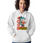 Fashion, accesorii si bijuterii - Femei - Imbracaminte femei - Hanorace femei - Hanorac Femei Hilda Twig Hug White Fox Valentines Day, alb, marime 2XL - Infinity.ro