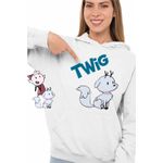 Fashion, accesorii si bijuterii - Femei - Imbracaminte femei - Hanorace femei - Hanorac Femei Hilda Twig Vulpe Alba Trolberg, alb, marime 2XL - Infinity.ro