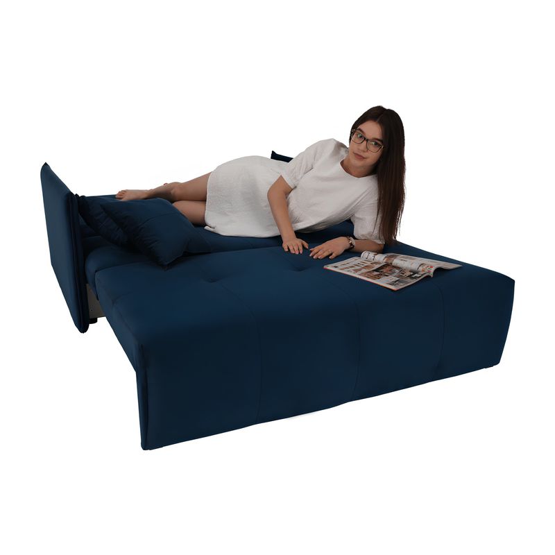 Casa si Gradina - Mobilier - Canapele si coltare - Canapele - Canapea 3 locuri, tesatura albastra Paris Riviera, ALANA - Infinity.ro
