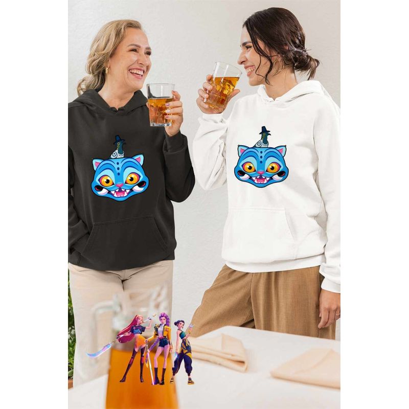 Fashion, accesorii si bijuterii - Femei - Imbracaminte femei - Hanorace femei - Hanorac Femei Huntrix Derpy Sussie Kpop Demon Hunters, alb, marime 2XL - Infinity.ro