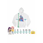 Fashion, accesorii si bijuterii - Femei - Imbracaminte femei - Hanorace femei - Hanorac Femei Huntrix Motan Dragon Derpy Kpop, alb, marime 2XL - Infinity.ro