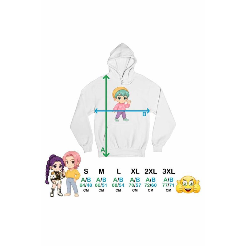 Fashion, accesorii si bijuterii - Femei - Imbracaminte femei - Hanorace femei - Hanorac Femei Huntrix Saja Boys Baby Rapper Kpop, alb, marime 2XL - Infinity.ro