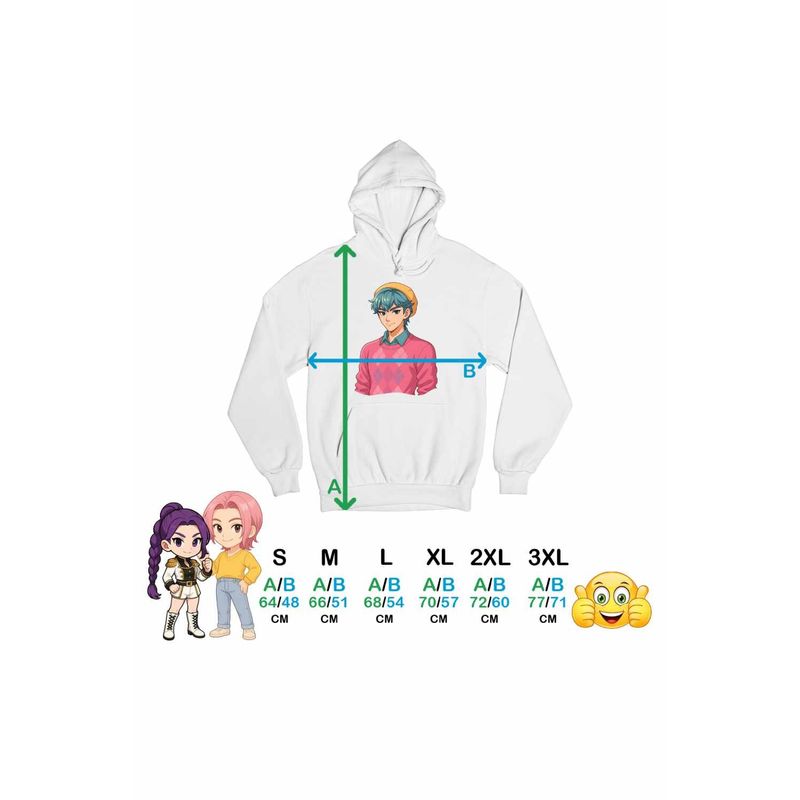 Fashion, accesorii si bijuterii - Femei - Imbracaminte femei - Hanorace femei - Hanorac Femei Huntrix Saja Boys Baby Kpop Demon Hunters, alb, marime 2XL - Infinity.ro