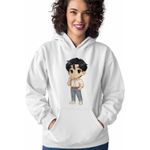 Fashion, accesorii si bijuterii - Femei - Imbracaminte femei - Hanorace femei - Hanorac Femei Huntrix Saja Boys Jinu Chibi Kpop, alb, marime 2XL - Infinity.ro