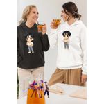 Fashion, accesorii si bijuterii - Femei - Imbracaminte femei - Hanorace femei - Hanorac Femei Huntrix Saja Boys Jinu Chibi Kpop, alb, marime 2XL - Infinity.ro