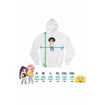 Fashion, accesorii si bijuterii - Femei - Imbracaminte femei - Hanorace femei - Hanorac Femei Huntrix Saja Boys Jinu Chibi Kpop, alb, marime 2XL - Infinity.ro