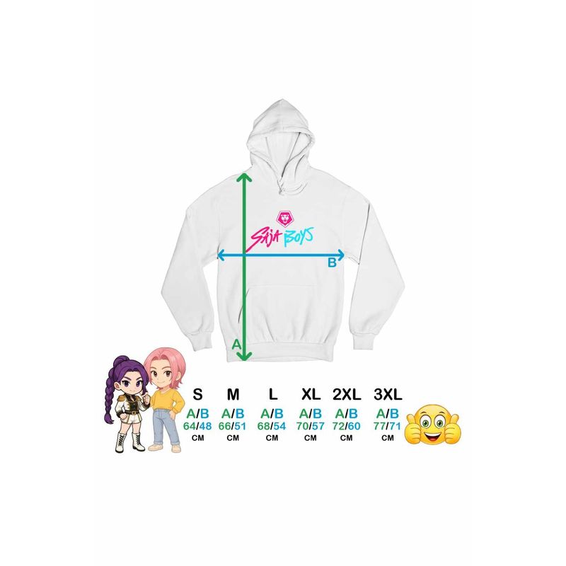 Fashion, accesorii si bijuterii - Femei - Imbracaminte femei - Hanorace femei - Hanorac Femei Huntrix Saja Boys Kpop Legends, alb, marime 2XL - Infinity.ro