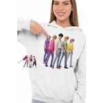 Fashion, accesorii si bijuterii - Femei - Imbracaminte femei - Hanorace femei - Hanorac Femei Huntrix Saja Boys Kpop Trupa, alb, marime 2XL - Infinity.ro