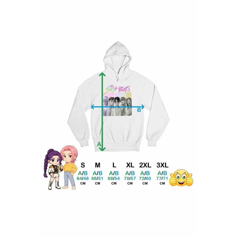 Fashion, accesorii si bijuterii - Femei - Imbracaminte femei - Hanorace femei - Hanorac Femei Huntrix Saja Boys Legends Kpop, alb, marime 2XL - Infinity.ro