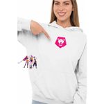 Fashion, accesorii si bijuterii - Femei - Imbracaminte femei - Hanorace femei - Hanorac Femei Huntrix Saja Boys Logo Simbol Kpop, alb, marime 2XL - Infinity.ro