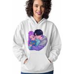 Fashion, accesorii si bijuterii - Femei - Imbracaminte femei - Hanorace femei - Hanorac Femei Huntrix Saja Love Kpop Demon Hunters, alb, marime 2XL - Infinity.ro