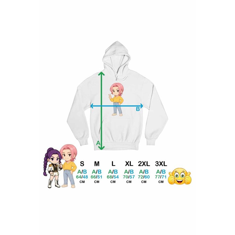 Fashion, accesorii si bijuterii - Femei - Imbracaminte femei - Hanorace femei - Hanorac Femei Huntrix Saja Boys Romance Kpop, alb, marime 2XL - Infinity.ro