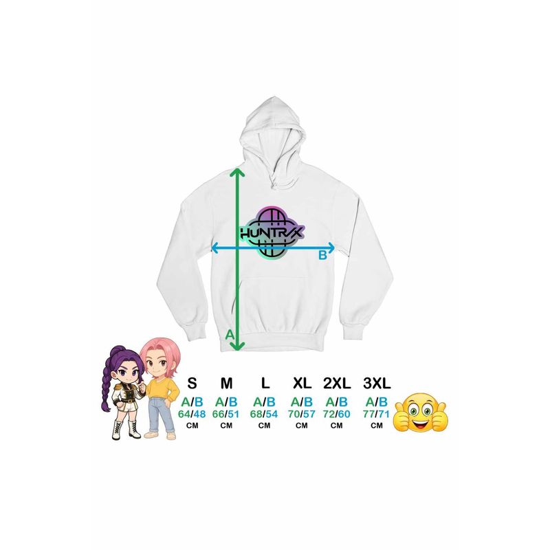 Fashion, accesorii si bijuterii - Femei - Imbracaminte femei - Hanorace femei - Hanorac Femei Huntrix Simbol Kpop Demon Hunters, alb, marime 2XL - Infinity.ro