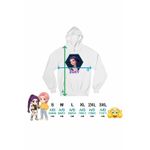 Fashion, accesorii si bijuterii - Femei - Imbracaminte femei - Hanorace femei - Hanorac Femei Huntrix Zoey Kpop Demon Hunters, alb, marime 2XL - Infinity.ro