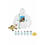 Fashion, accesorii si bijuterii - Femei - Imbracaminte femei - Hanorace femei - Hanorac Femei Ice Age Manny Crazy Times, alb, marime 2XL - Infinity.ro