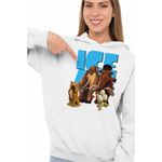 Fashion, accesorii si bijuterii - Femei - Imbracaminte femei - Hanorace femei - Hanorac Femei Ice Age Manny Crazy Times, alb, marime 2XL - Infinity.ro