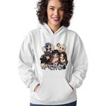 Fashion, accesorii si bijuterii - Femei - Imbracaminte femei - Hanorace femei - Hanorac Femei I-dle Kpop Cartoon Idle Merch, alb, marime 2XL - Infinity.ro