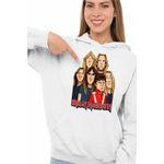 Fashion, accesorii si bijuterii - Femei - Imbracaminte femei - Hanorace femei - Hanorac Femei Iron Maiden Cartoon Heavy Metal, alb, marime 2XL - Infinity.ro