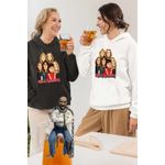 Fashion, accesorii si bijuterii - Femei - Imbracaminte femei - Hanorace femei - Hanorac Femei Iron Maiden Cartoon Heavy Metal, alb, marime 2XL - Infinity.ro