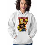 Fashion, accesorii si bijuterii - Femei - Imbracaminte femei - Hanorace femei - Hanorac Femei Iron Maiden Homer The Simpsons, alb, marime 2XL - Infinity.ro