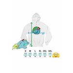 Fashion, accesorii si bijuterii - Femei - Imbracaminte femei - Hanorace femei - Hanorac Femei James Boo Monsters University, alb, marime 2XL - Infinity.ro