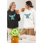 Fashion, accesorii si bijuterii - Femei - Imbracaminte femei - Hanorace femei - Hanorac Femei James Monsters University, alb, marime 2XL - Infinity.ro