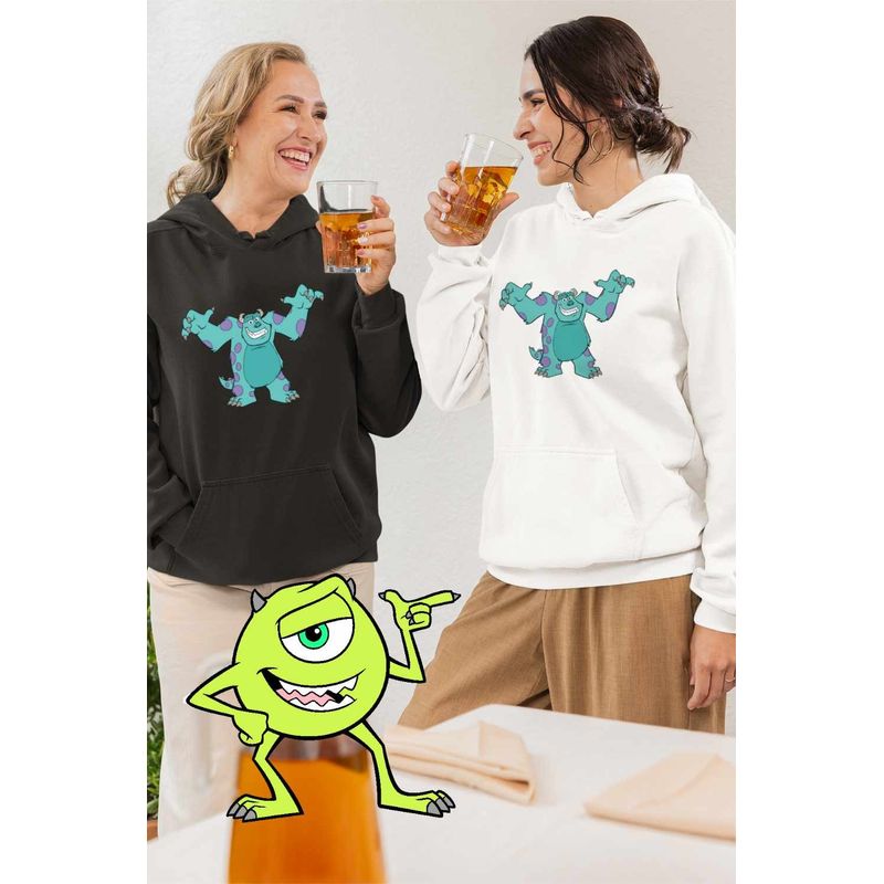 Fashion, accesorii si bijuterii - Femei - Imbracaminte femei - Hanorace femei - Hanorac Femei James Monsters University, alb, marime 2XL - Infinity.ro