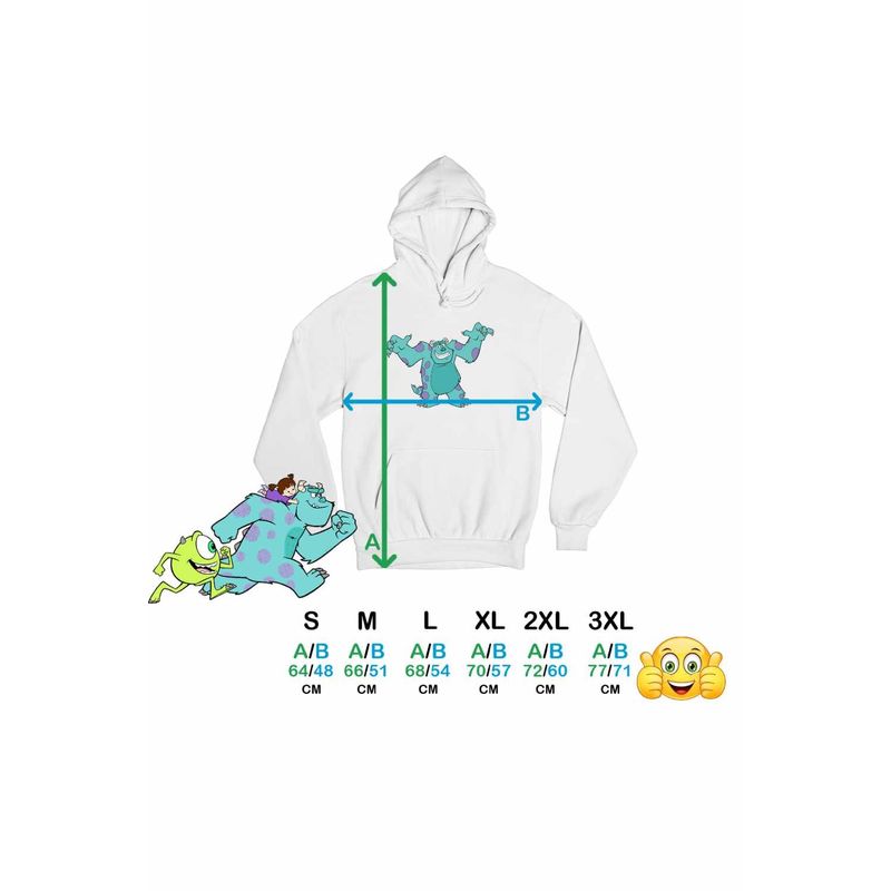Fashion, accesorii si bijuterii - Femei - Imbracaminte femei - Hanorace femei - Hanorac Femei James Monsters University, alb, marime 2XL - Infinity.ro
