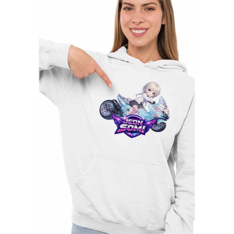 Fashion, accesorii si bijuterii - Femei - Imbracaminte femei - Hanorace femei - Hanorac Femei Jeon Somi Ride Kpop, alb, marime 2XL - Infinity.ro