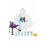 Fashion, accesorii si bijuterii - Femei - Imbracaminte femei - Hanorace femei - Hanorac Femei Jinx Fnaf Arcane Fredy Runeterra, alb, marime 2XL - Infinity.ro