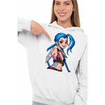 Fashion, accesorii si bijuterii - Femei - Imbracaminte femei - Hanorace femei - Hanorac Femei Jinx Arcane Runeterra, alb, marime 2XL - Infinity.ro