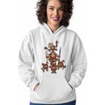Fashion, accesorii si bijuterii - Femei - Imbracaminte femei - Hanorace femei - Hanorac Femei Kakamora Moana Vaiana, alb, marime 2XL - Infinity.ro