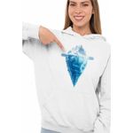 Fashion, accesorii si bijuterii - Femei - Imbracaminte femei - Hanorace femei - Hanorac Femei Kaleo Iceberg Iceland, alb, marime 2XL - Infinity.ro