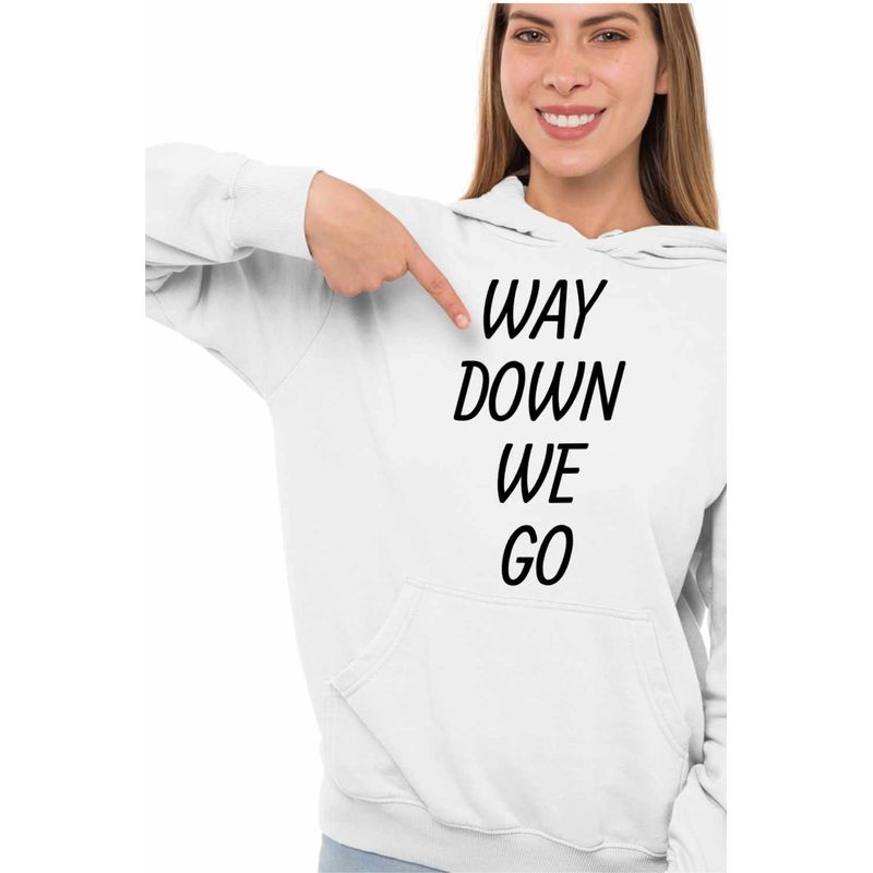 Fashion, accesorii si bijuterii - Femei - Imbracaminte femei - Hanorace femei - Hanorac Femei Kaleo Way Down We Go, alb, marime 2XL - Infinity.ro