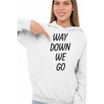 Fashion, accesorii si bijuterii - Femei - Imbracaminte femei - Hanorace femei - Hanorac Femei Kaleo Way Down We Go, alb, marime 2XL - Infinity.ro