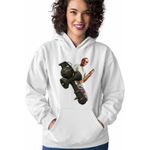 Fashion, accesorii si bijuterii - Femei - Imbracaminte femei - Hanorace femei - Hanorac Femei Kendama GTA Trevor Grenada, alb, marime 2XL - Infinity.ro