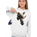 Fashion, accesorii si bijuterii - Femei - Imbracaminte femei - Hanorace femei - Hanorac Femei Kendama GTA Trevor Grenada, alb, marime 2XL - Infinity.ro