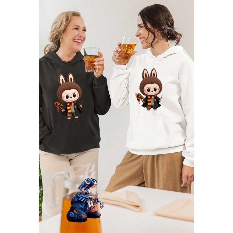 Fashion, accesorii si bijuterii - Femei - Imbracaminte femei - Hanorace femei - Hanorac Femei Kendama Harry Potter Labubu Skin, alb, marime 2XL - Infinity.ro