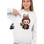 Fashion, accesorii si bijuterii - Femei - Imbracaminte femei - Hanorace femei - Hanorac Femei Kendama Harry Potter Labubu Skin, alb, marime 2XL - Infinity.ro
