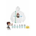 Fashion, accesorii si bijuterii - Femei - Imbracaminte femei - Hanorace femei - Hanorac Femei Kendama Harry Potter Labubu Skin, alb, marime 2XL - Infinity.ro