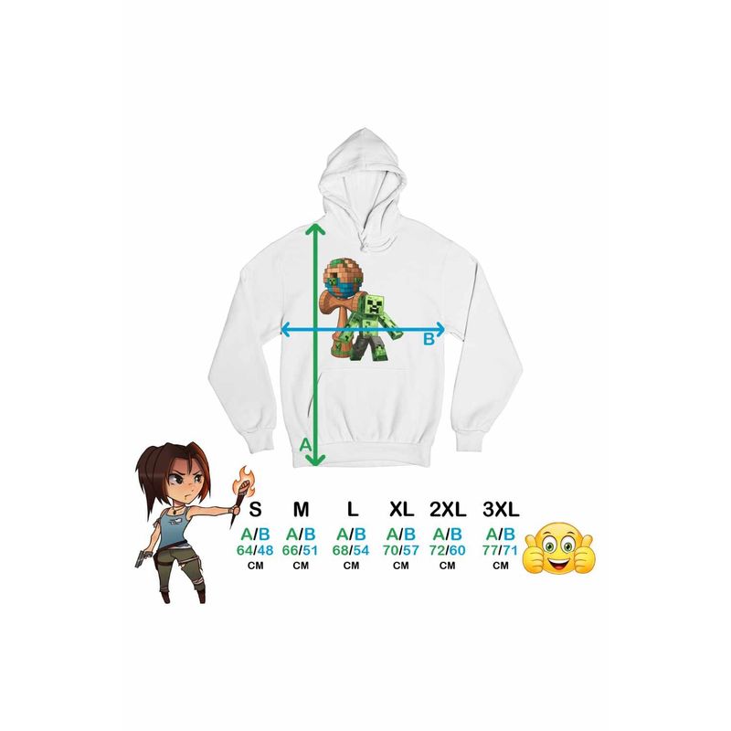 Fashion, accesorii si bijuterii - Femei - Imbracaminte femei - Hanorace femei - Hanorac Femei Kendama Minecraft Creeper Trial, alb, marime 2XL - Infinity.ro