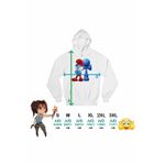 Fashion, accesorii si bijuterii - Femei - Imbracaminte femei - Hanorace femei - Hanorac Femei Kendama Papa Strumf Smurf Gargamel, alb, marime 2XL - Infinity.ro