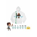 Fashion, accesorii si bijuterii - Femei - Imbracaminte femei - Hanorace femei - Hanorac Femei Kendama Minecraft TNT Roblox Skin, alb, marime 2XL - Infinity.ro