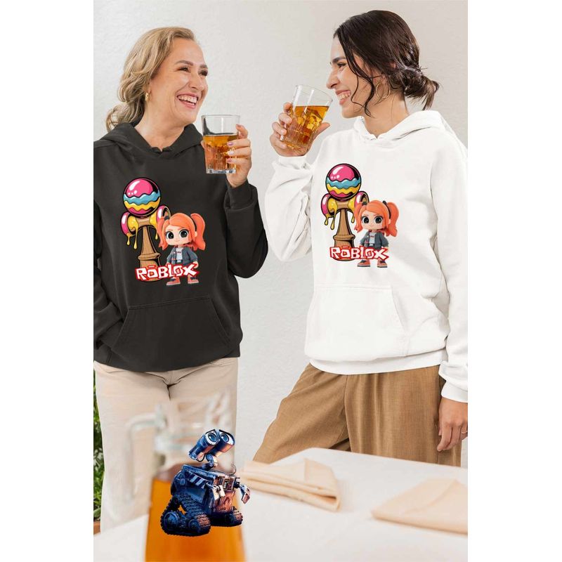 Fashion, accesorii si bijuterii - Femei - Imbracaminte femei - Hanorace femei - Hanorac Femei Kendama Roblox Gamer Trial, alb, marime 2XL - Infinity.ro